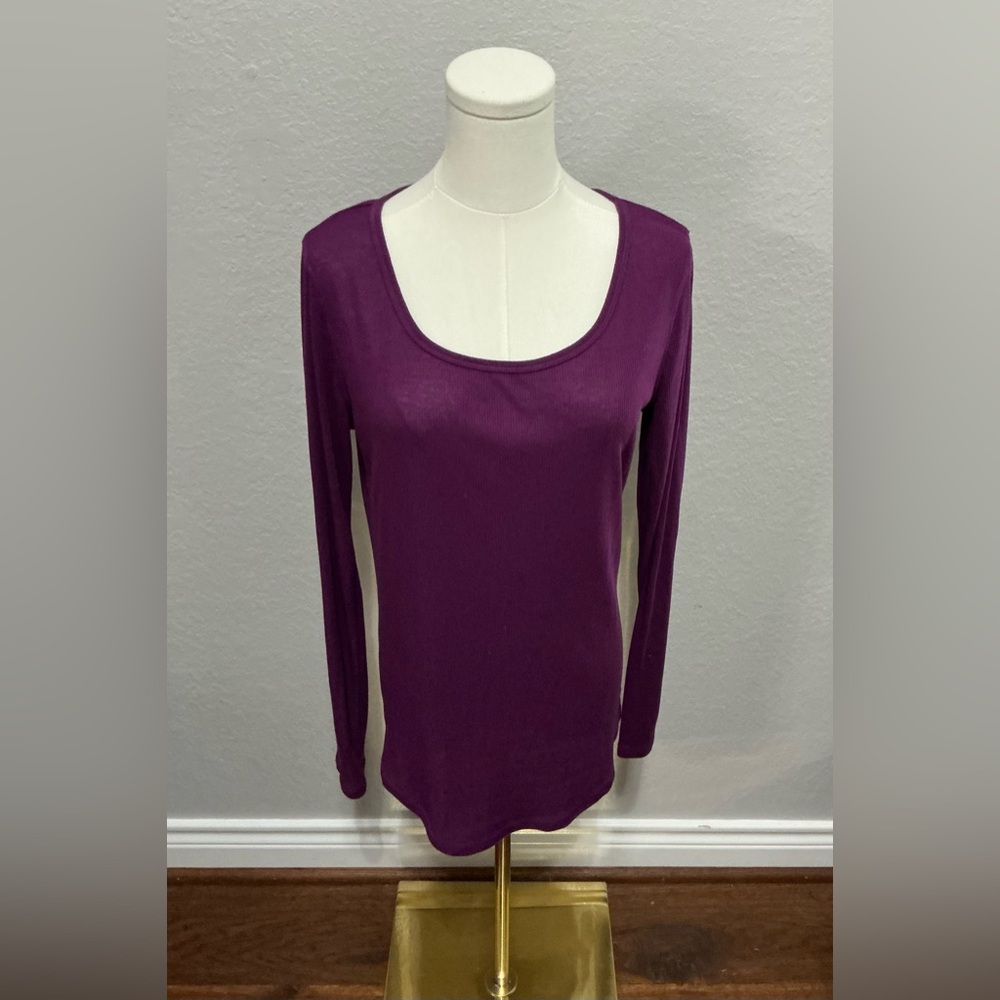 Mossimo Supply Co. Women's Long Sleeve Top - Rich Purple